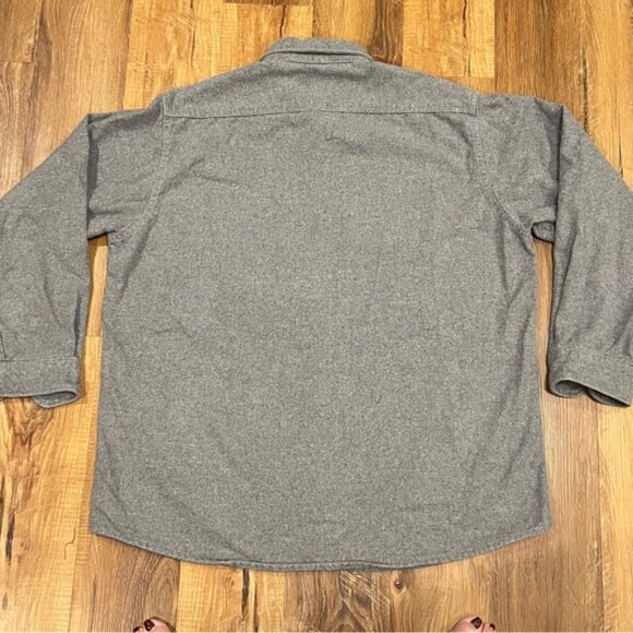 Cabelas Men’s Vintage 90’s Gray Chamois Button Down Shirt (Size X-Large) EUC - Picture 6 of 7